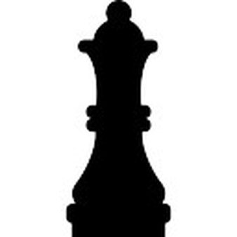 Queen chess piece black shape Icons | Free Download