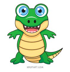 gator animation pictures | picture of a cute cartoon alligator ...