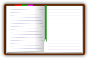 Open Notepad Clipart