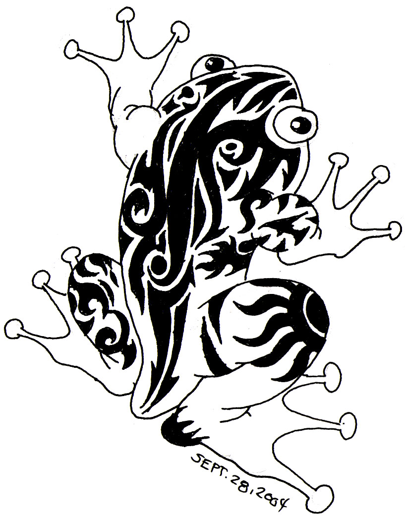 tribal frog tattoo designs | Cool Tattoos Designs