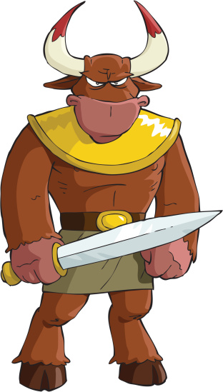 516 views Silhouette Of The Minotaurs Clip Art, Vector Images ...