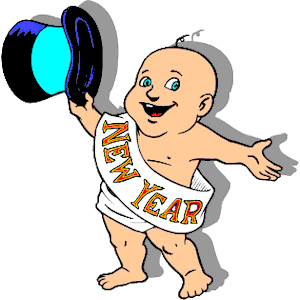 New year baby clipart