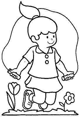 transmissionpress: "Jumping Rope" Kids Coloring Pages