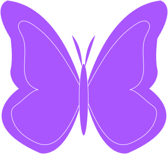 Purple butterfly clipart