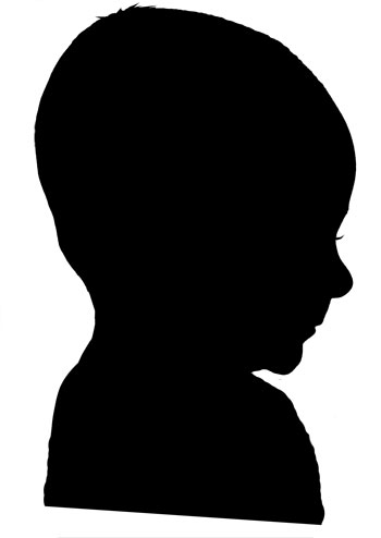 Wall Art Idea: How To Make A Silhouette Of Your Baby's Profile ...