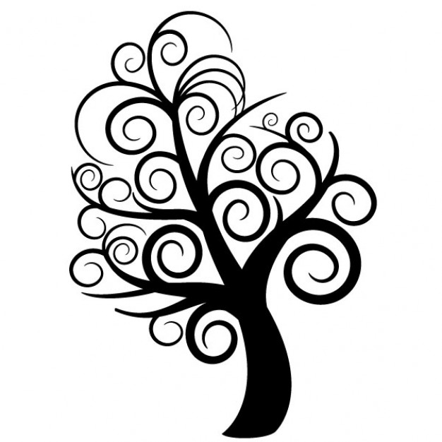 Swirly Tree Clip Art