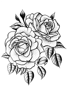 Twin Rose | Temporary Tattoo | Tattify