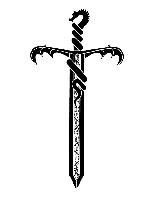 Dragon Sword Tribal Tattoo Design - Photos, Pictures and Sketches ...
