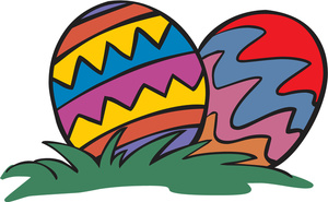 Small easter eggs clipart