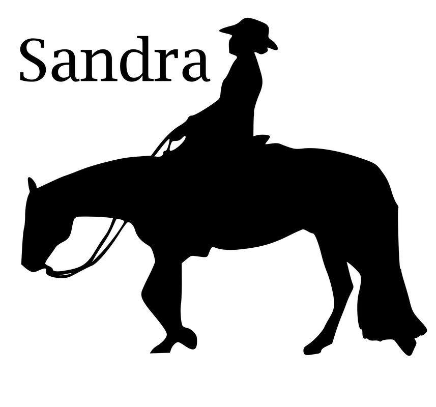 Western pleasure horse silhouette clipart