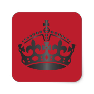 Vintage Crown Graphic Stickers | Zazzle