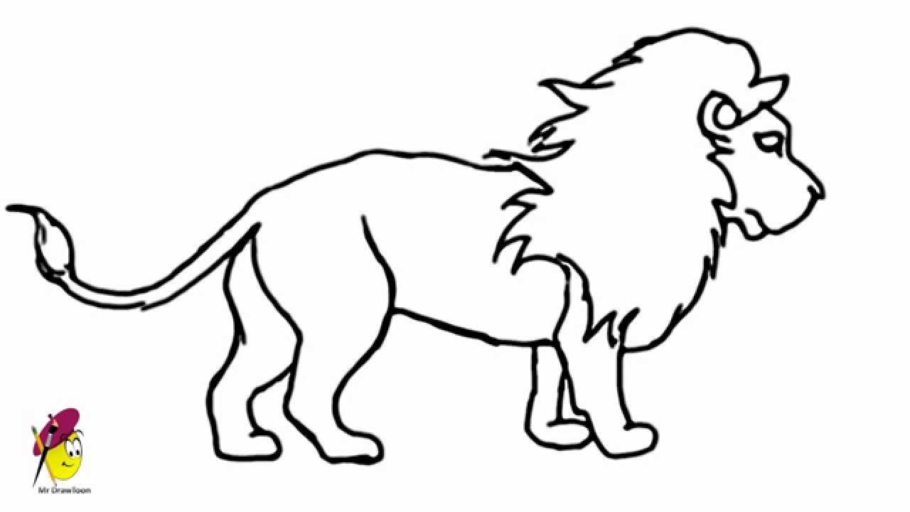 Lion How To Draw A Lion Easy Step By Step YouTube ClipArt 