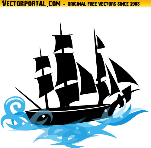 Pirate Ship Vector Clip Art by Vectorportal on DeviantArt