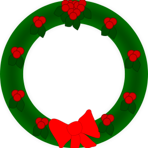 Holiday Wreath Clipart, vector clip art online, royalty free ...