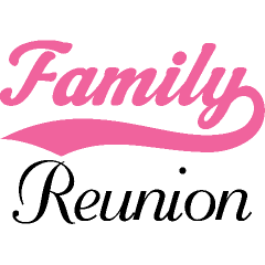 Family Reunion Word Clipart