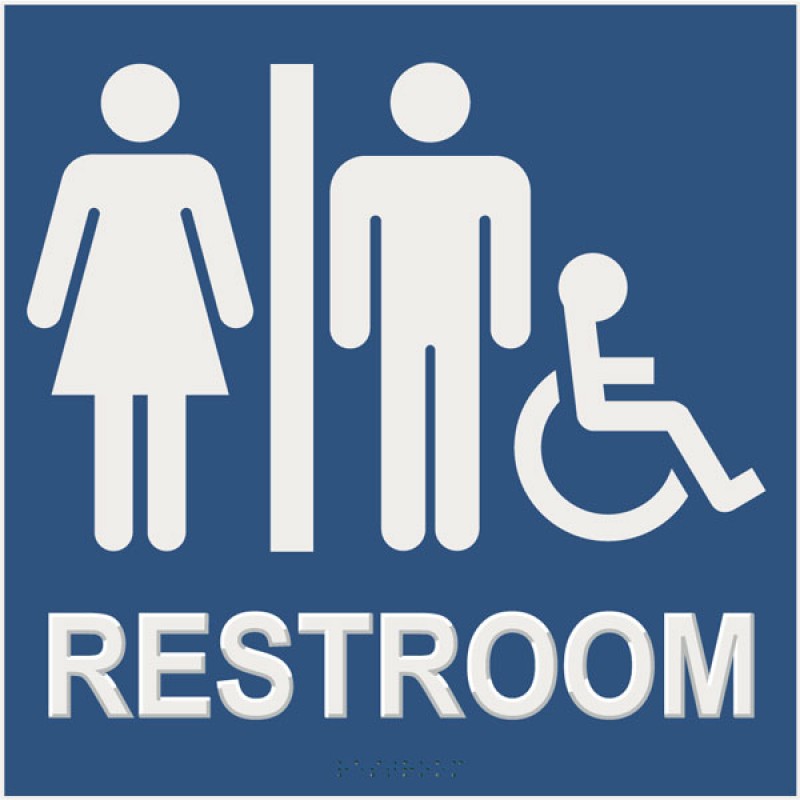 Unisex Bathroom Signs Restroom Signs Ada Braille Unisex Hc
