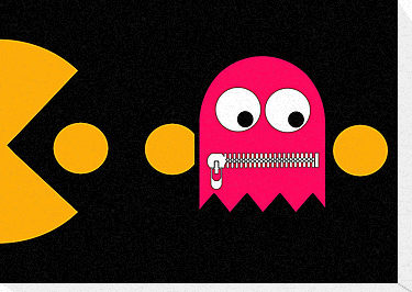 Pacman - The Ghosts - Pinky" Canvas Prints by Rastaman | Redbubble