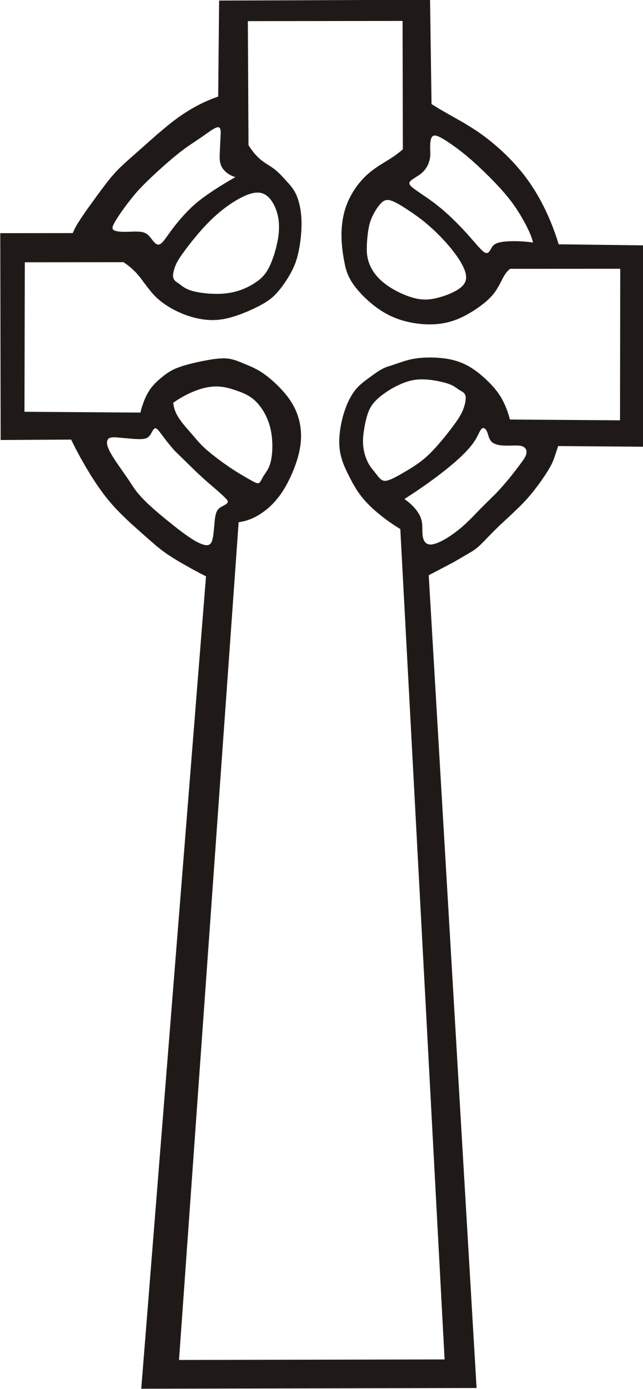 Simple Celtic Cross Clip Art