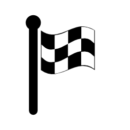 Checkered racing flag variant vector icon | Free Maps and Flags icons