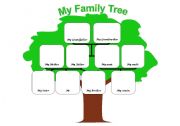 English teaching worksheets: Family tree