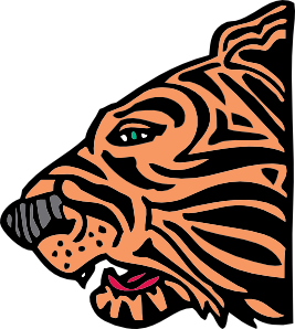Tiger Head clip art - vector clip art online, royalty free ...