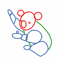 How to draw a koala