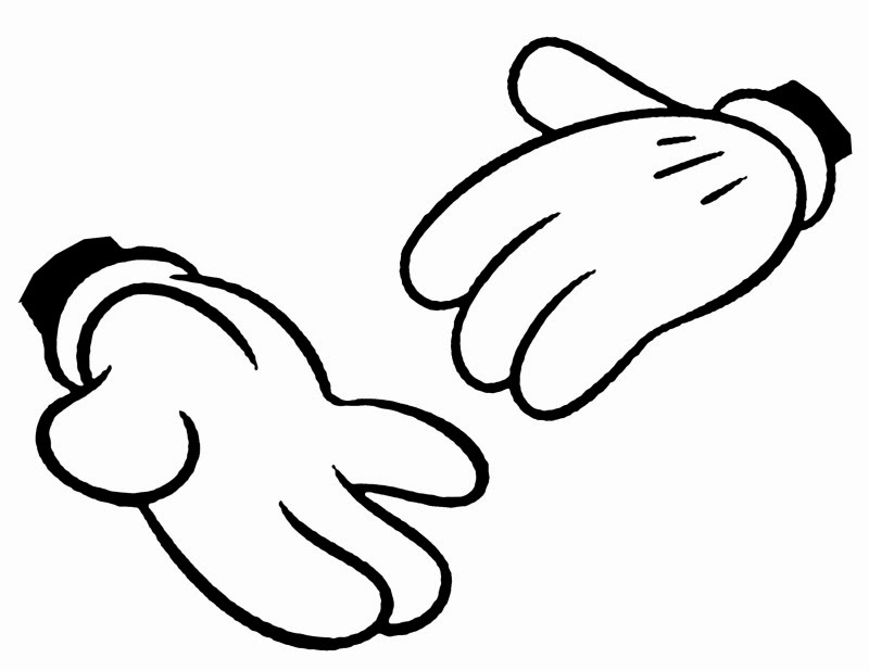 free mickey mouse glove clip art - photo #20