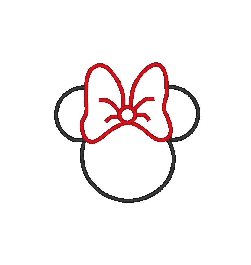 Minnie Mouse Outline - ClipArt Best