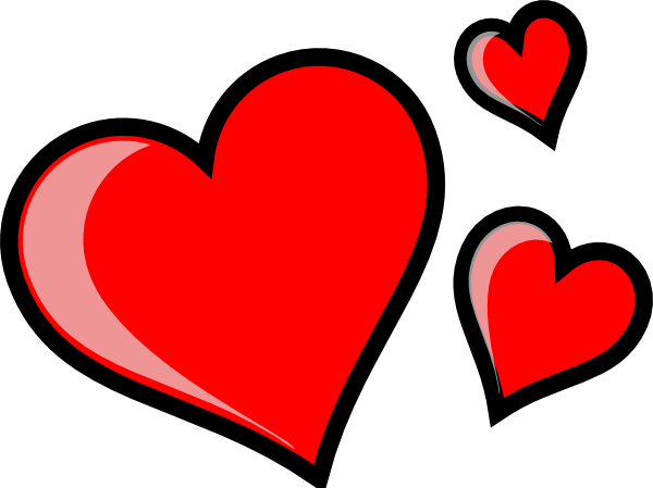 Three Hearts clip art - vector clip art online, royalty free ...
