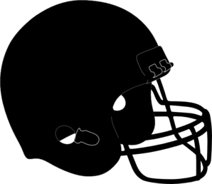 Blk Football Helmet clip art - vector clip art online, royalty ...
