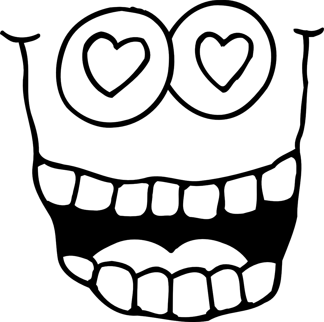 Googly Eyes Valentine 4 Art Coloring Book Colouring Sheet Page ...