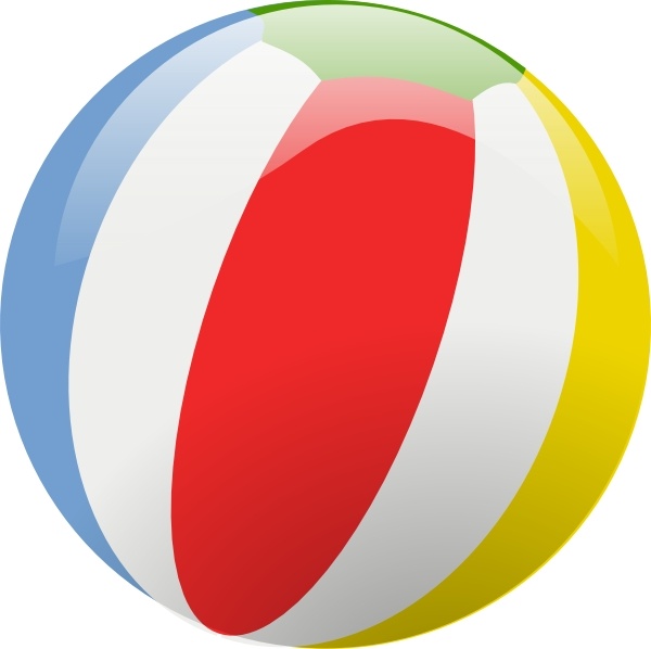 Beach Ball clip art Free vector in Open office drawing svg ( .svg ...