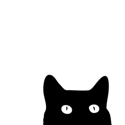 Black Cat Art | Cat Art, Cat Art ...