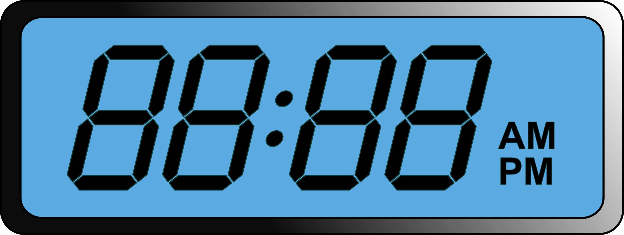 digital clock clipart free - photo #14