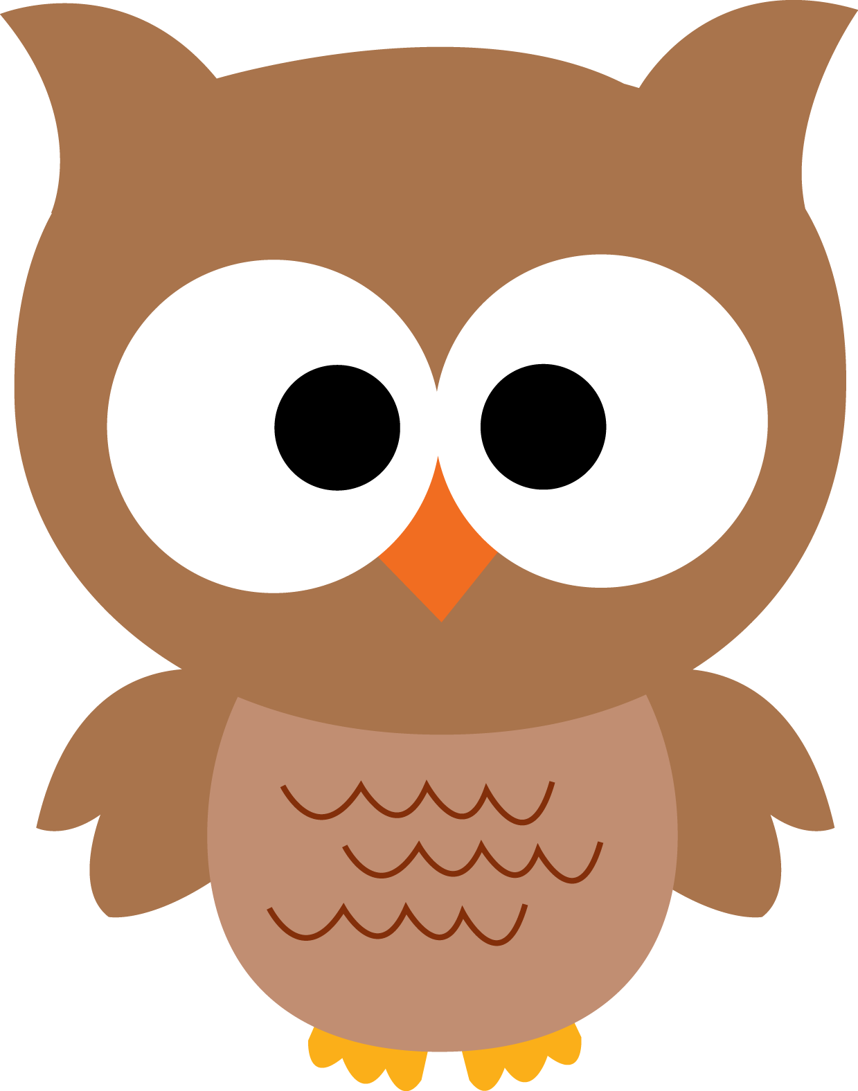 vector clip art owls-#43