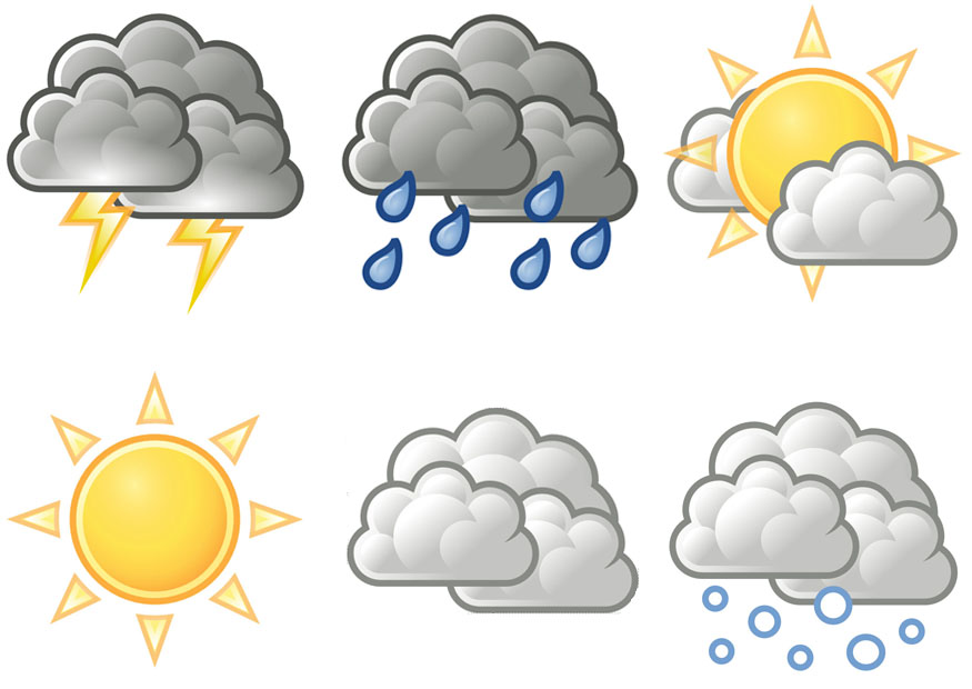 Printable Weather Symbols | Mewarnai