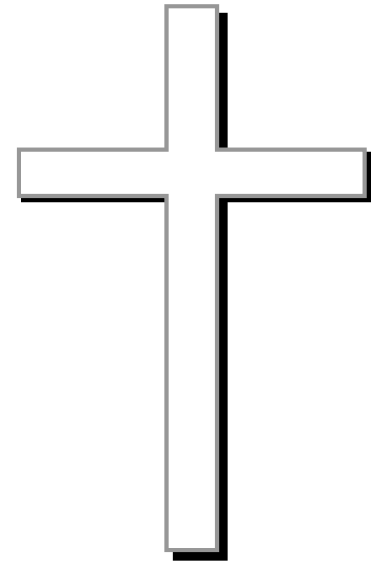 free cross clipart black and white - photo #16