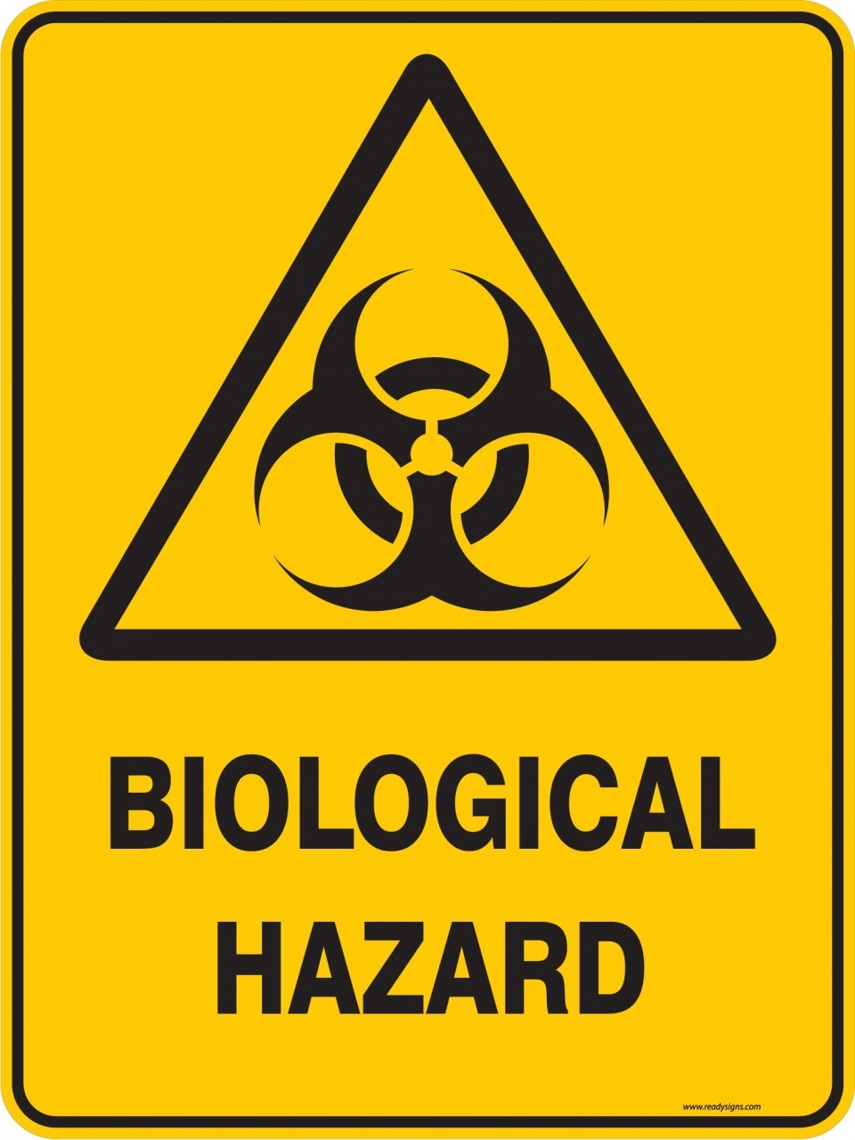 Warning Sign - BIOLOGICAL HAZARD - Property Signs
