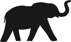 Elephant clipart silhouette