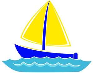 Boat On A Lake Clipart