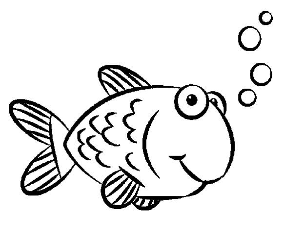 Goldfish Coloring Pages | birthday cake ideas | Pinterest