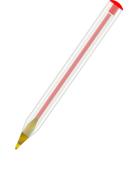 Red Ballpoint Pen Clip Art - vector clip art online ...