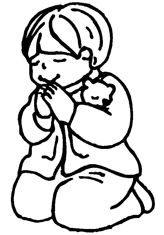 Child Praying Drawing
