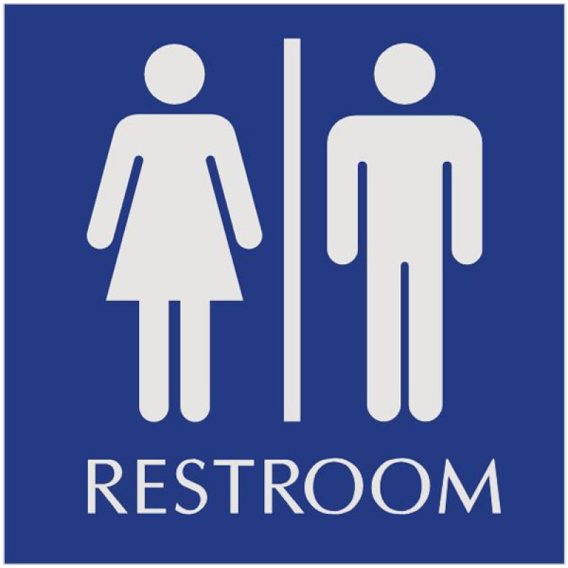 Basic Engraved Restroom Signs - Unisex