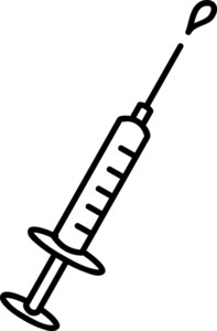 Syringe Clipart Image - Syringe with Liquid