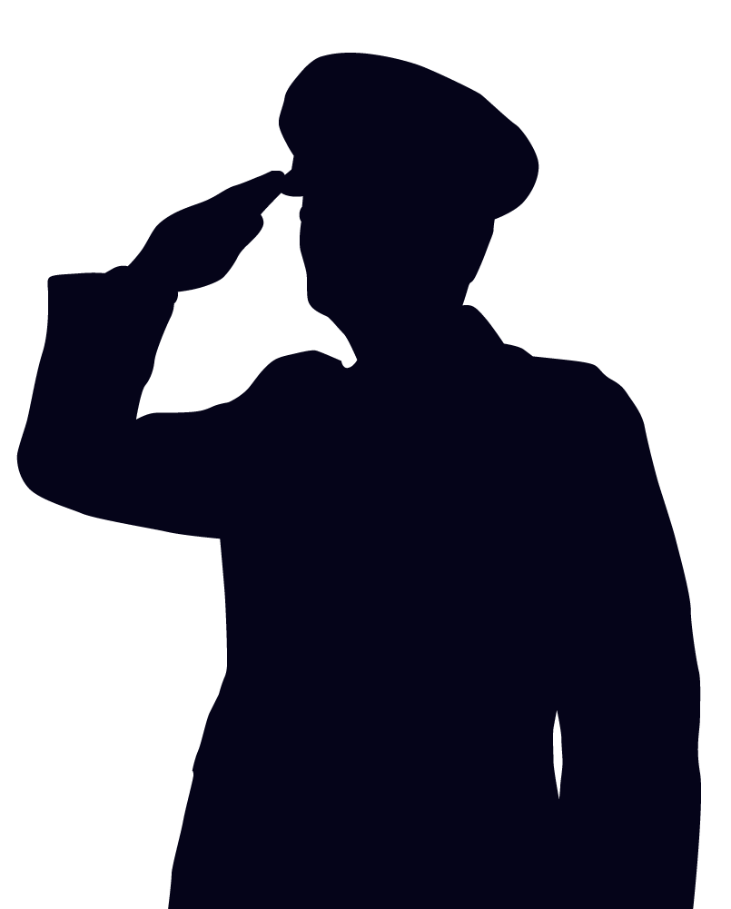 Images For > Soldier Saluting Silhouette