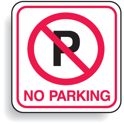Mini No Parking Signs - No Parking | Seton