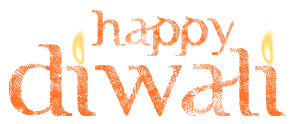 Happy Diwali PNG Text Design free download