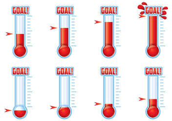Goal Thermometer Vector Free Vector Download 363575 | CannyPic