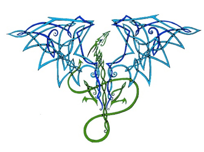 celtic knot dragon (V2D3GN6KH) by swankestmonk